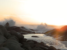 Beautiful sunsets from Abalone Guesthouse