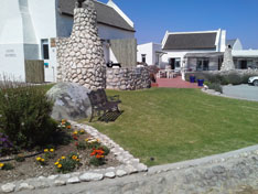 Abalone Guest House outside stoep and braai area