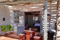 Outside private braai at Kreef with seaviews