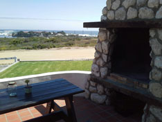 Outside braai and stoep area at unit Perlemoen