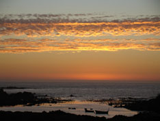 Beautiful sunsets from Abalone Guesthouse